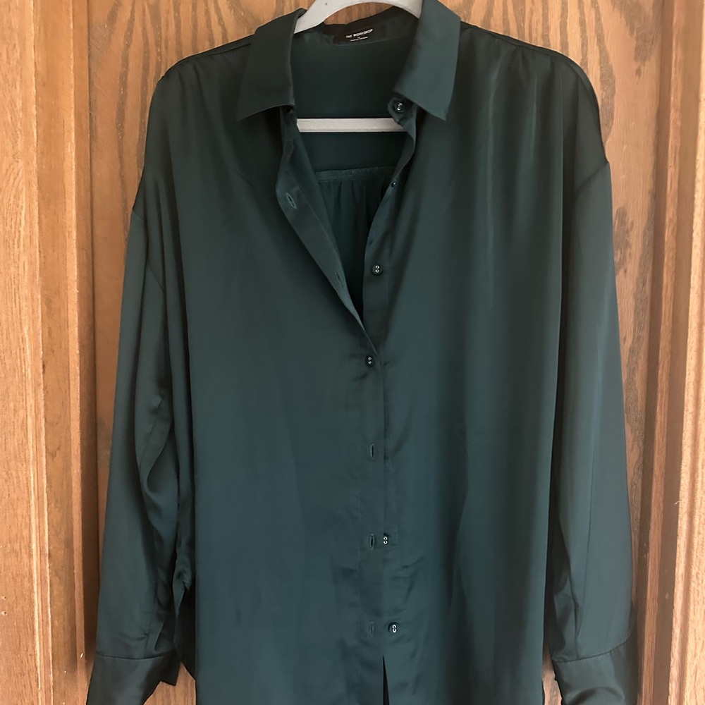 Workshop Republic Clothing Deep Green Casual Button Down Shirt